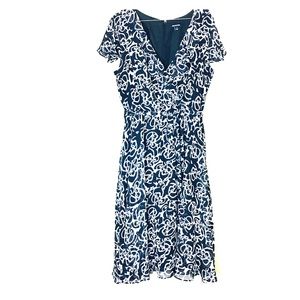 George Women’s Abstract Black White Dress Size 14